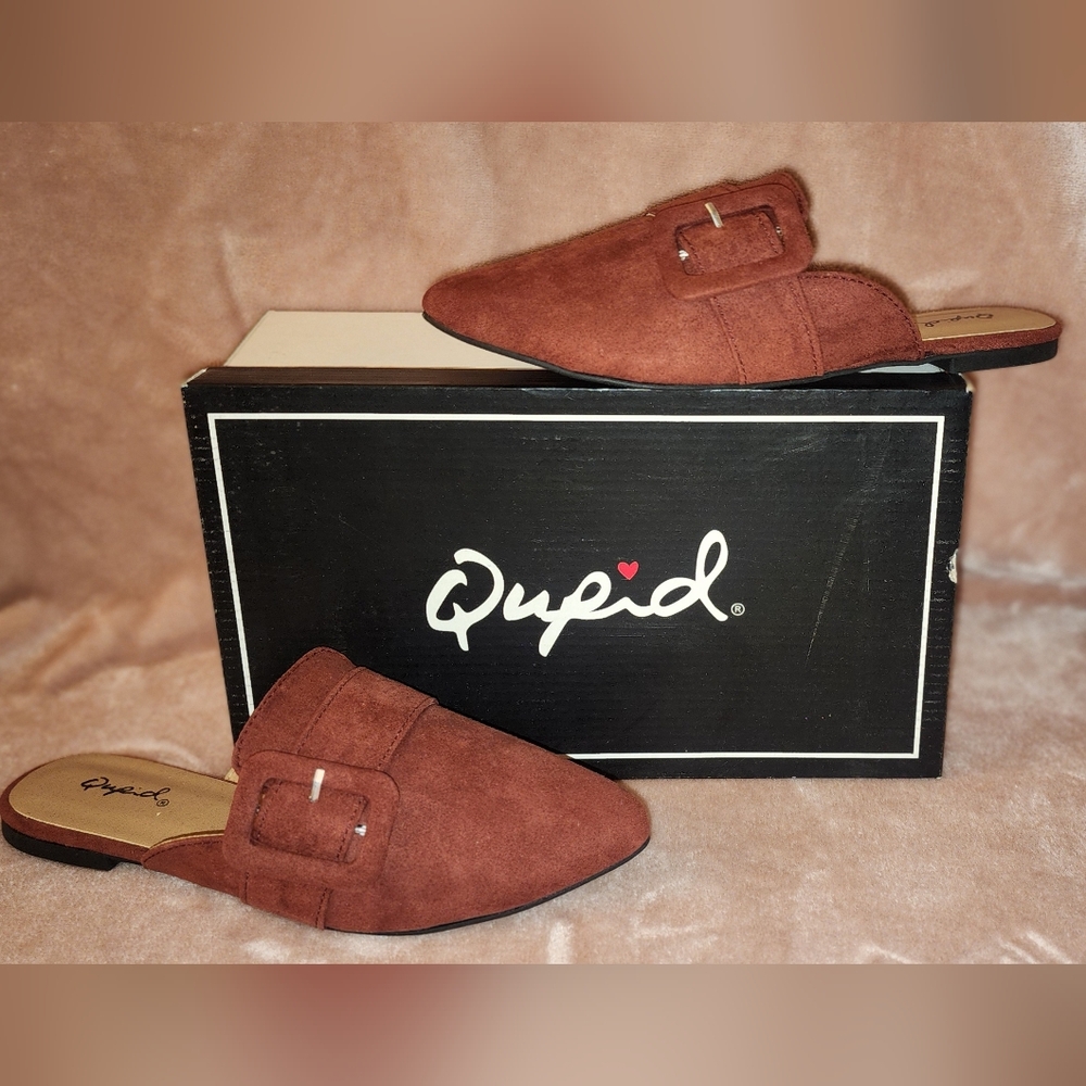 WOMENS SUEDE FLAT
